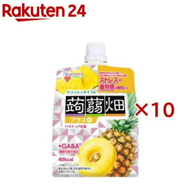 クラッシュタイプの蒟蒻畑プラス パイナップル味(150g×10セット)【蒟蒻畑】