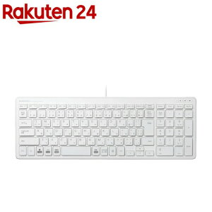 エレコム キーボード 有線 パンタグラフ USB 薄型 コンパクト TK-FCP097WH(1個)