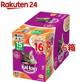 カルカン パウチ 15歳から 味わいチキン(70g*16袋*6箱セット)【カルカン(kal kan)】