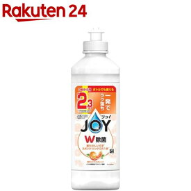 ジョイ W除菌 食器用洗剤 贅沢シトラスオレンジ キャップ付き詰め替え(300ml)【ジョイ(Joy)】