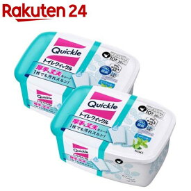 トイレクイックル トイレ掃除シート 容器入(10枚入*2個セット)【クイックル】