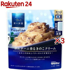 青の洞窟 Piccolino ポルチーニ香るきのこクリーム(120g×3セット)【青の洞窟】