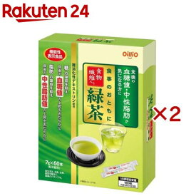 食事のおともに 食物繊維入り緑茶(60本入×2セット(1本7g))