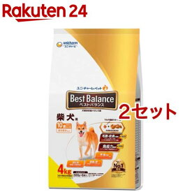 ベストバランス カリカリ仕立て 柴犬用 10歳以上用(4kg*2セット)【ベストバランス】