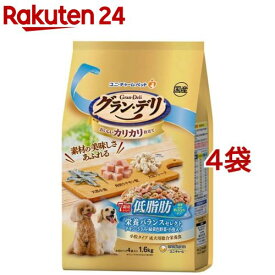 グラン・デリカリカリ7歳頃からの低脂肪バランス 脂肪分約35％カット(1.6kg*4袋セット)【グラン・デリ】