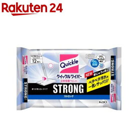 クイックルワイパー 立体吸着ウエットシート ストロング(12枚入)【クイックルワイパー】