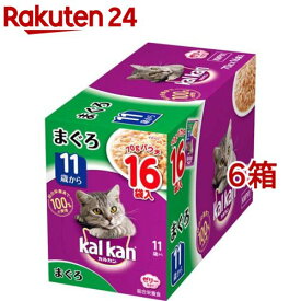 カルカン パウチ 11歳から まぐろ(70g*16袋*6箱セット)【カルカン(kal kan)】