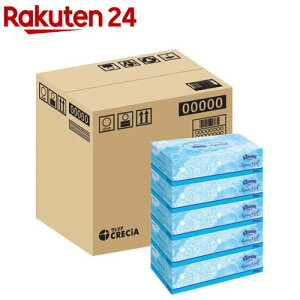 クリネックス ティッシュ アクアヴェール(5箱パック×4個(1箱180組))【クリネックス】