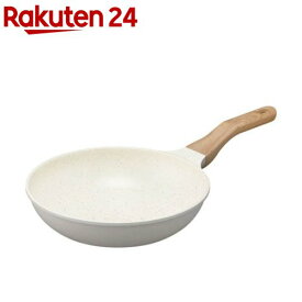 アイリス ナチュかるフライパン IH対応 24cm パールグレー×アイボリー NTL-F24PG(1個)