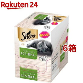 シーバ リッチ シーフードミックス まぐろ・蟹かま入り(35g*12袋入*6箱セット)【シーバ(Sheba)】