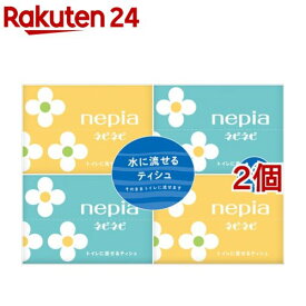 ネピア ネピネピ 水に流せるポケットティシュ(20枚入(10組)*16コパック*2コセット)【ネピア(nepia)】[ティッシュ]