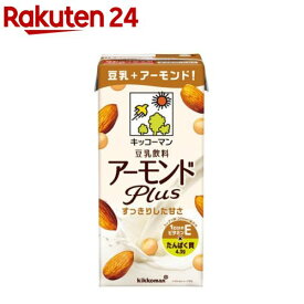 キッコーマン 豆乳飲料 アーモンドPlus(1L*6本入)【キッコーマン】