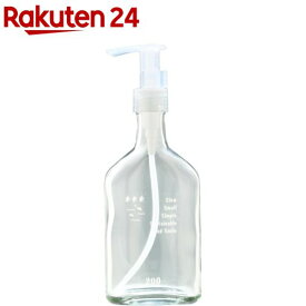 がんこ本舗 千年ボトルポンプ式 ガラス瓶 空ボトル 200g用(1個)【がんこ本舗】
