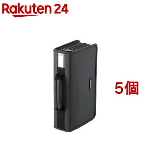 �G���R�� CD�^DVD�t�@�X�i�[�P�[�X CCD-SS96BK(5�Z�b�g)�y�G���R��(ELECOM)�z