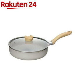 ホペア ガラス蓋付マーブルワイドパン IH対応 24cm MB-2710(1セット)