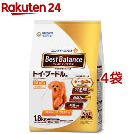 ベストバランス カリカリ仕立て トイ・プードル用 10歳以上用 ドッグフード ドライ(1.8kg*4袋セット)【ベストバランス】