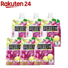 クラッシュタイプの蒟蒻畑ライト ぶどう味(150g*6コセット)【蒟蒻畑】[こんにゃくゼリー 食物繊維 低カロリー 特保 健康]