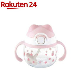 あにま〜るマグ ピンク かわいいベビー用 ストローマグ(1個)