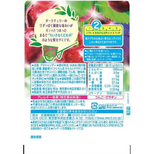 果汁グミ ダークチェリーミックス(51g*3袋セット)