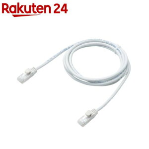 �G���R�� ���炩LAN�P�[�u�� CAT6 2m �z���C�g LD-GPY�^WH2(1�{)�y�G���R��(ELECOM)�z