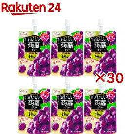たらみ おいしい蒟蒻ゼリー ぶどう味(6個入×5セット(1個150g))【たらみ】[こんにゃくゼリー 食物繊維 低カロリー ゼリー飲料]