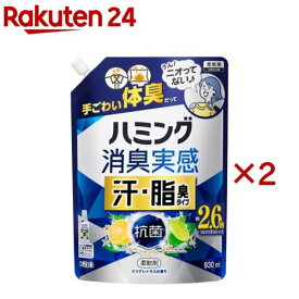 ハミング消臭実感 汗・脂臭タイプ クリアシトラス(930ml×2セット)【ハミング】