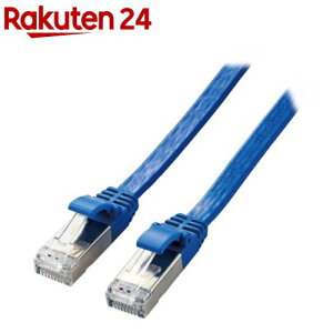 �G���R�� LAN�P�[�u�� Cat7 ���� �t���b�g 3m 10�M�K�r�b�g LD-TWSF�^BU3(1��)�y�G���R��(ELECOM)�z