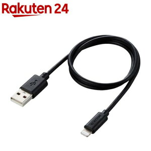 �G���R�� iPhone ���C�g�j���O�P�[�u�� 50cm iPod �[�d �u���b�N MPA-UAL05BK(1��)