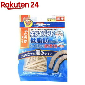 ドギーマン ホワイデント 低脂肪 チューイングスティック 超小型犬用 ミルク味(120g)【ドギーマン(Doggy Man)】
