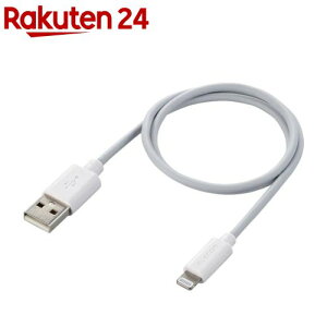 �G���R�� iPhone ���C�g�j���O�P�[�u�� 50cm iPod �[�d �z���C�g MPA-UAL05WH(1��)