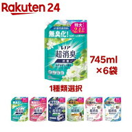 【1種類を選べる】レノア 超消臭1WEEK 柔軟剤 詰め替え 特大サイズ(770mL×6セット)【レノア超消臭】[液…