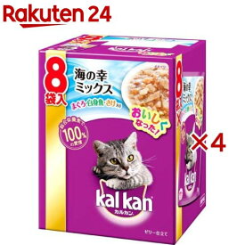 カルカン パウチ 海の幸ミックス(まぐろ・白身魚・さけ) ゼリー仕立て(8袋入×4セット(1袋70g))【カルカン(kal kan)】[キャットフード]