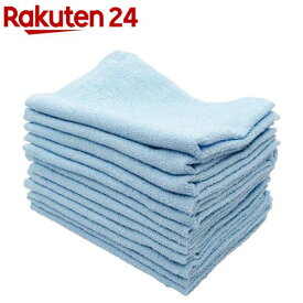 おしぼり カラータオル 業務用 ブルー 約30×40cm(12枚入)
