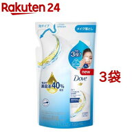 ダヴ 3in1 メイクも落とせる泡洗顔料 詰替え用(120ml*3袋セット)【ダヴ(Dove) メイク落とし】[オールイン…