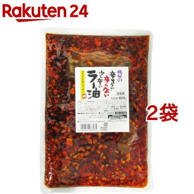 桃屋の辛そうで辛くない少し辛いラー油 業務用(800g*2袋セット)