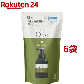 パックスオリー ボディーソープ 詰替用(400ml*6袋セット)【パックスオリー】[オリーブ 敏感肌 すっきり 泡]