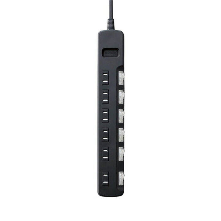 8435円 【ついに再販開始!】 エレコム 雷ガードタップ 個別スイッチ 6個口 2.5m ブラック T-K5A-2625BKX5 8435円 【ついに再販開始!】 エレコム 雷ガードタップ 個別スイッチ 6個口 2.5m ブラック T-K5A-2625BKX5