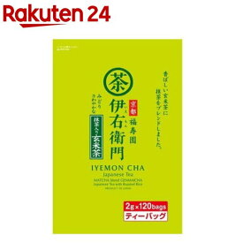 伊右衛門 抹茶入り玄米茶 ティーバック(2g×120袋入)[個包装 大容量 ティーバッグ チャック袋]
