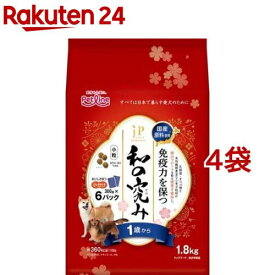 JPスタイル 和の究み 小粒 1歳から(1.8kg*4袋セット)【ジェーピースタイル(JP STYLE)】