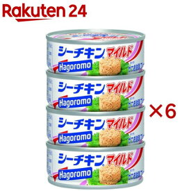 はごろもフーズ シーチキン マイルド(4缶入×6セット(1缶あたり70g))【シーチキン】[サラダ ツナ ほぐし かつお 缶詰 ストック]