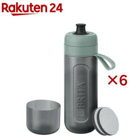 ブリタ 水筒 ボトル型浄水器 アクティブ ダークグリーン 600ml カートリッジ2個付き(6セット)【ブリタ(BRITA)】