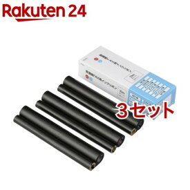 オーム 普通紙FAX用インクリボン Cタイプ 33m 01-3852(3本入*3セット)