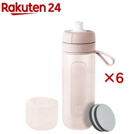 ブリタ 水筒 ボトル型浄水器 アクティブ モーヴローズ 600ml カートリッジ2個付き(6セット)【ブリタ(BRITA)】