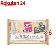 クイックルワイパー 立体吸着ウエットシート 無添加タイプ(12枚入×6セット)【クイックル】