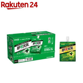 即攻元気ゼリー クエン酸+キレと酸味のレモン風味(180g×6袋)