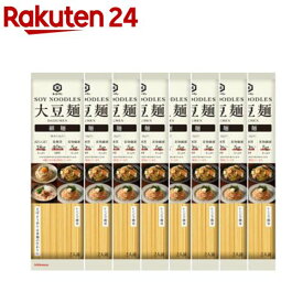 【企画品】大豆麺細麺(16食入)【キッコーマン】[高たんぱく 低糖質 食物繊維 パスタ スパゲティ]