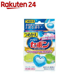 セボン タンクにおくだけ つめかえ フレッシュソープ＆ムスクの香り トイレ 洗浄剤(25g)【セボン】