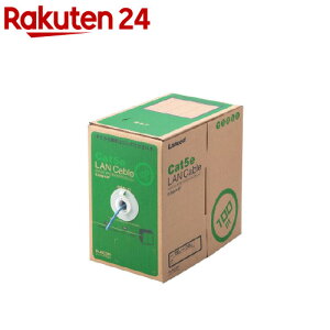 GR RoHSΉLANP[u CAT5E 100m u[ ȈՃpbP[W LD-CT2^BU100^RS(1)yGR(ELECOM)z