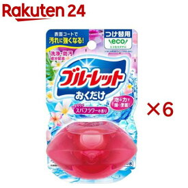液体ブルーレットおくだけ つけ替用 スパフラワーの香り(70ml×6セット)【ブルーレット】