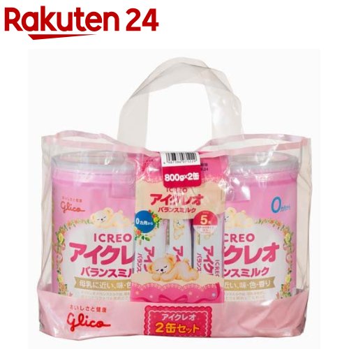 楽天市場 アイクレオ バランスミルク 800g 2缶セット 3brnd 3 アイクレオ 粉ミルク 楽天24